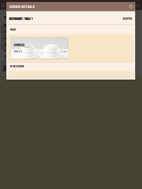 Item in Ready section