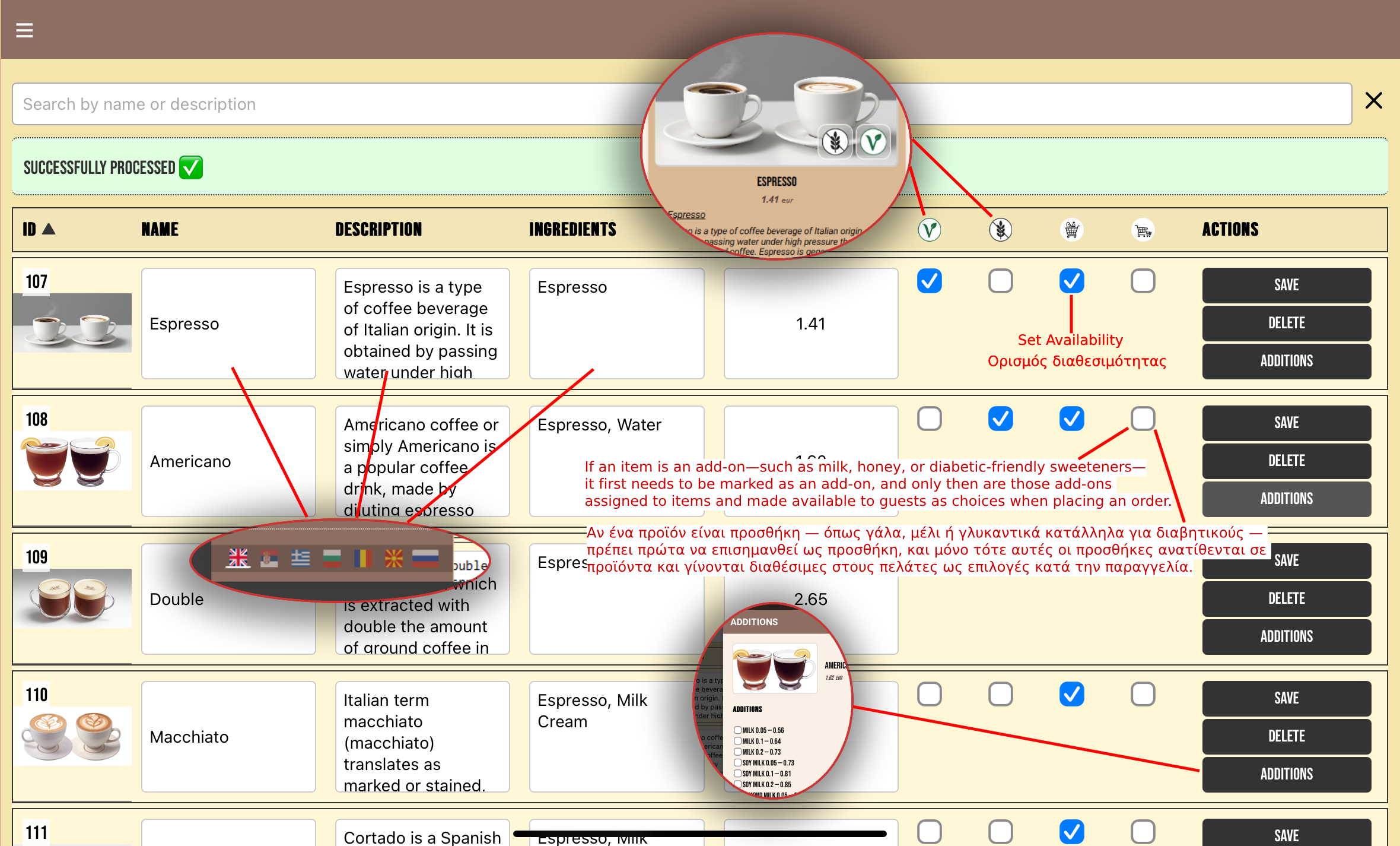 Detailed moderation example