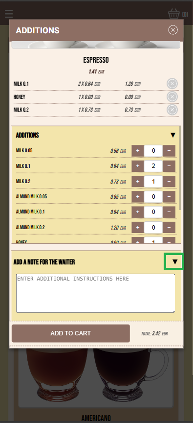 Add waiter instructions