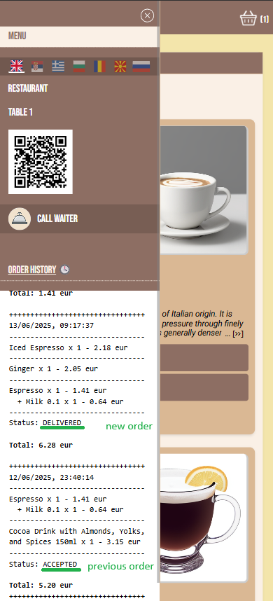 Live status